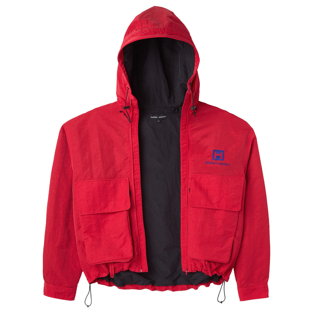 Multi pocket Windbreaker Red