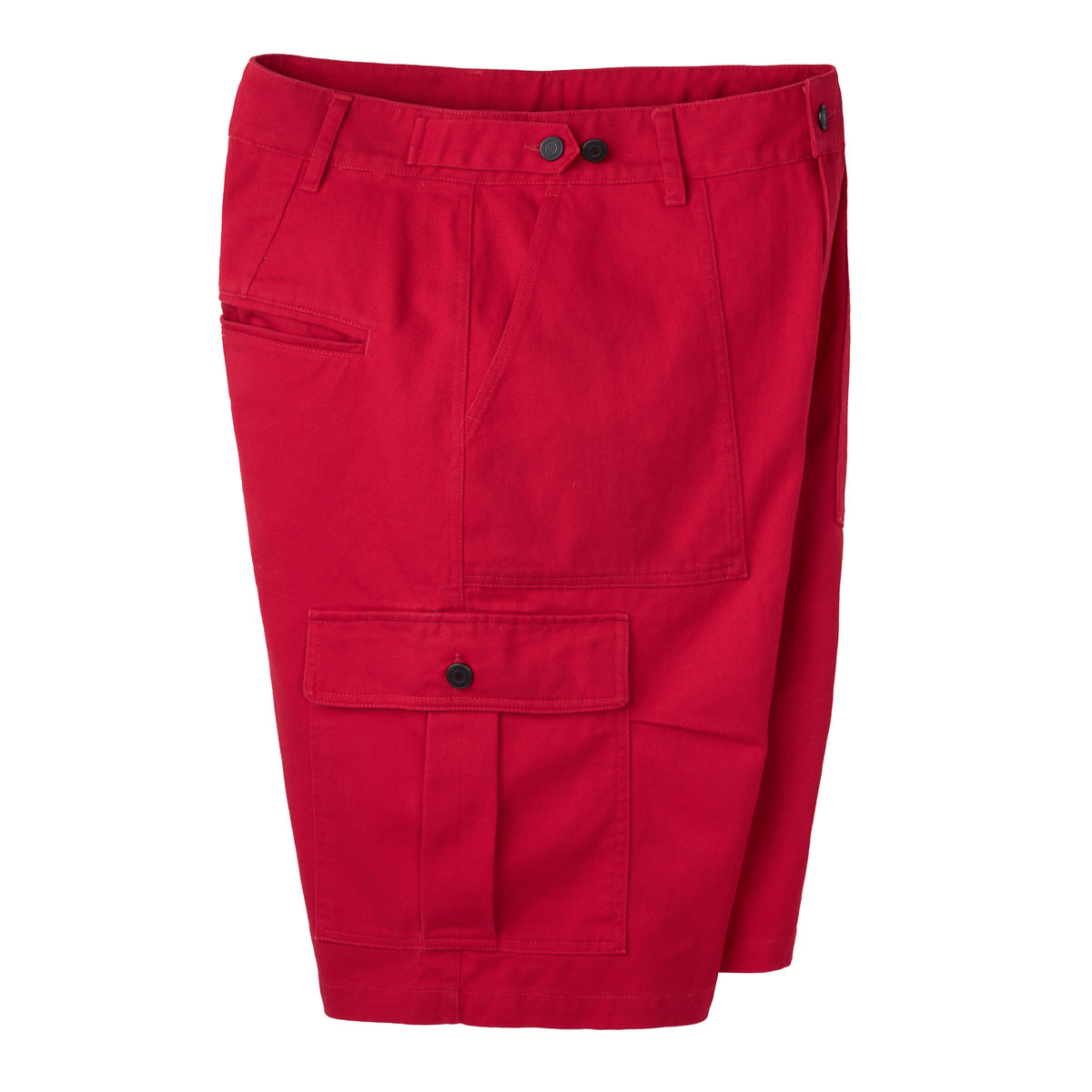Red Utility Cargo Shorts
