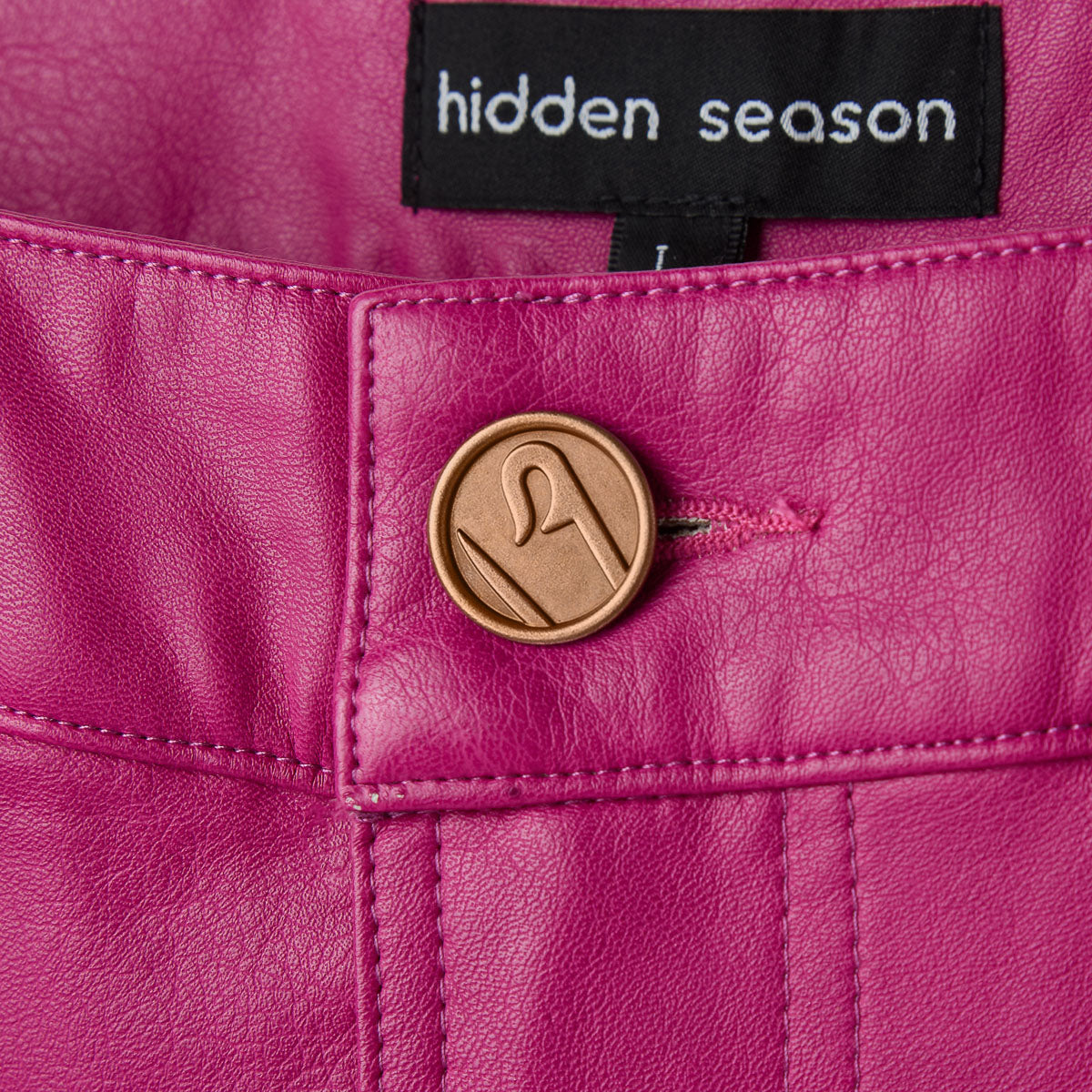 Pink Leather shorts