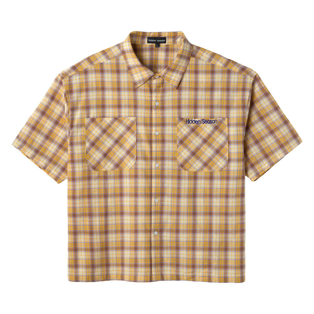 Yellow Plaid Button Up