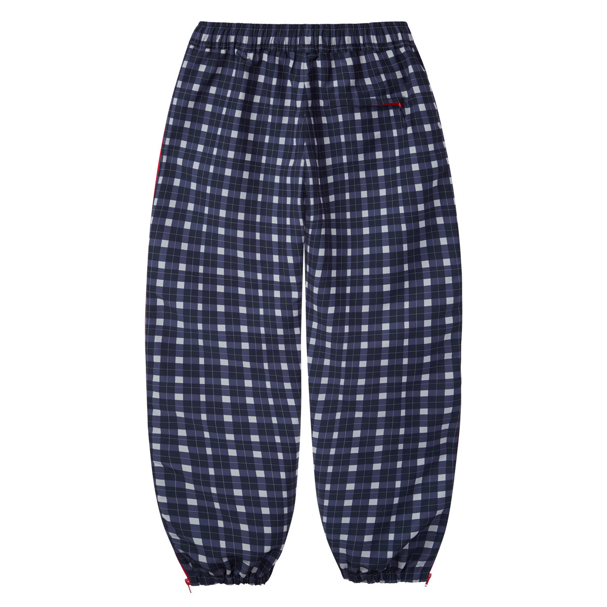 Black Plaid Nylon Pants
