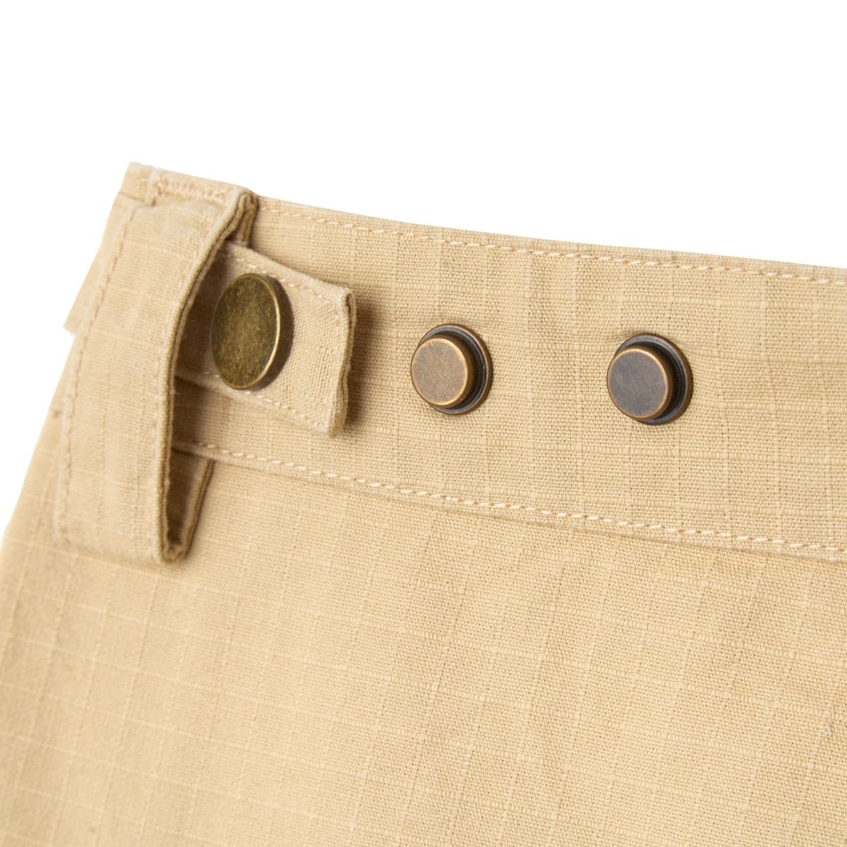 Khaki Wide-Leg Cargo