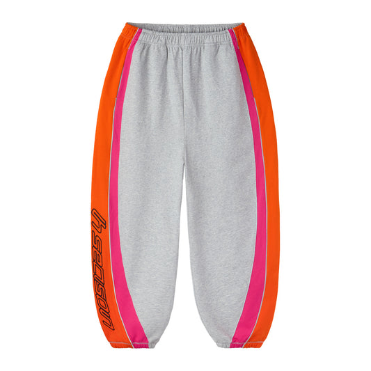 Grey Athletic Scrunch Sweatpants