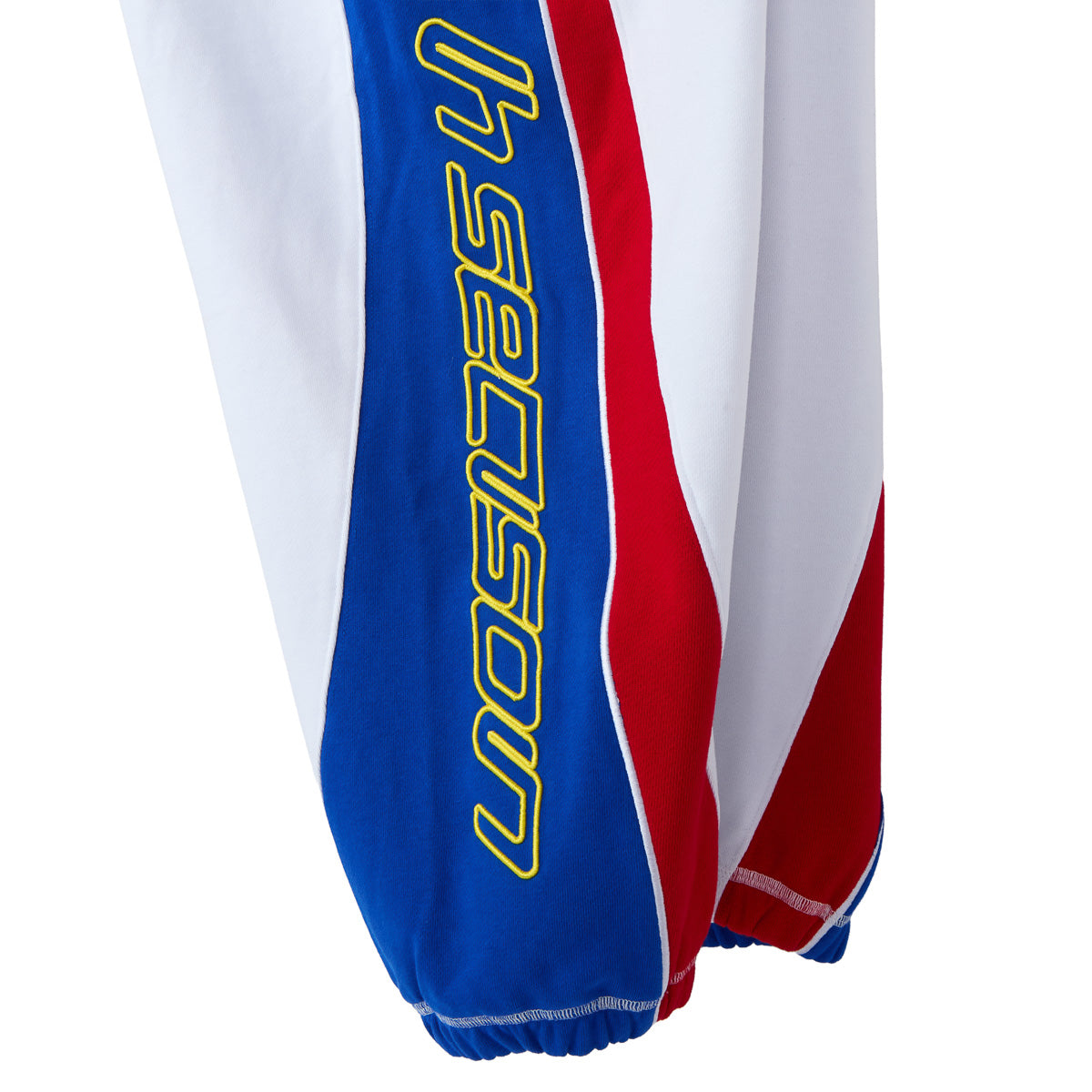 White Athletic Scrunch Sweatpants