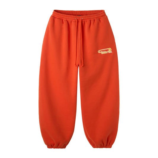 Baggy Scrunch Sweatpants Orange
