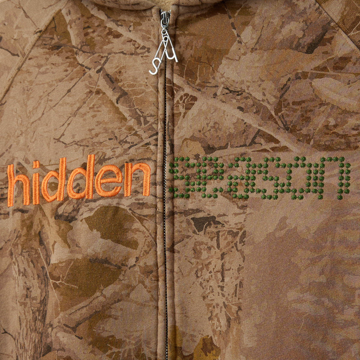Camo Hidden Season Zip Up Hoodie