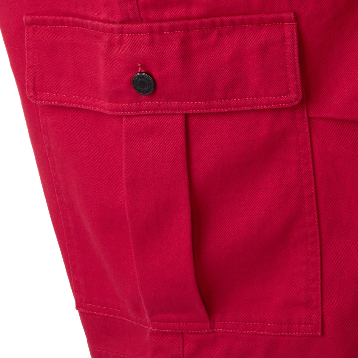 Red Utility Cargo Shorts