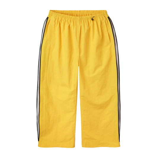 Yellow Baggy Nylon Pants