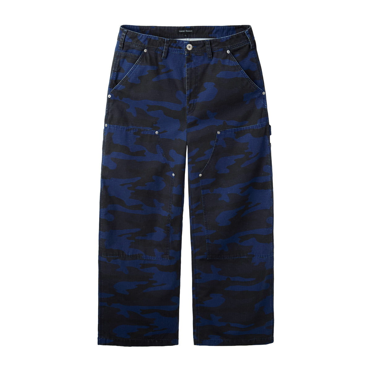 Blue Camo Double Knee Pants