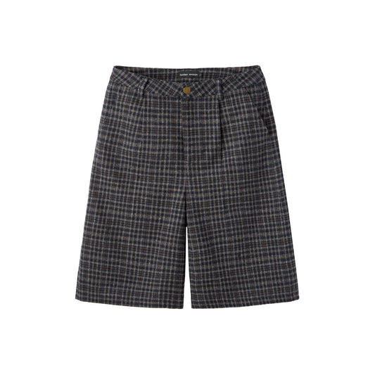 Oversized Plaid Shorts