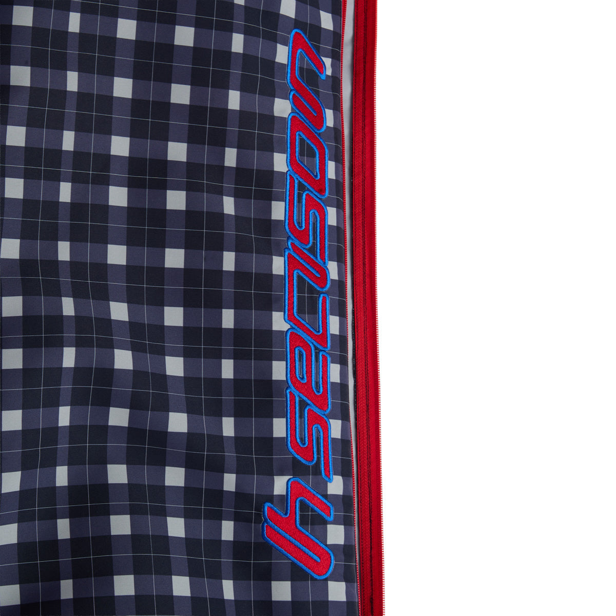 Black Plaid Nylon Pants