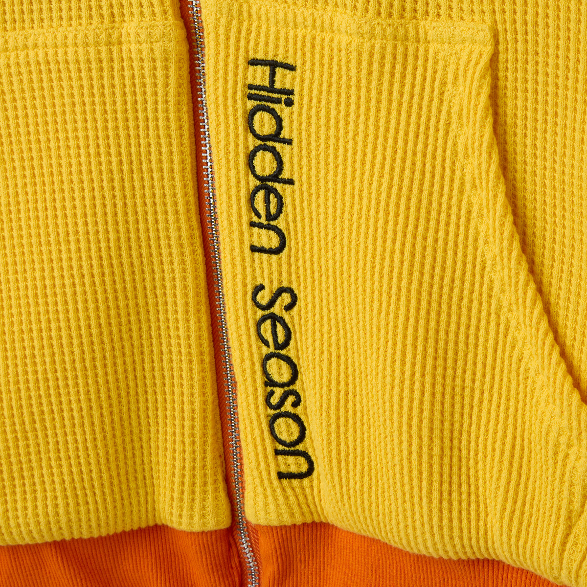 Orange Reversible Thermal Zip up