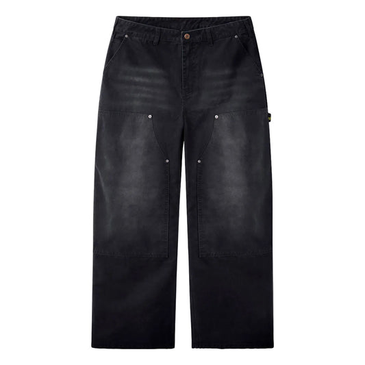 Black Double Knee Pants