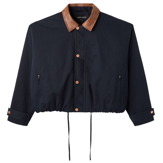 Twill Plaid Jacket Navy