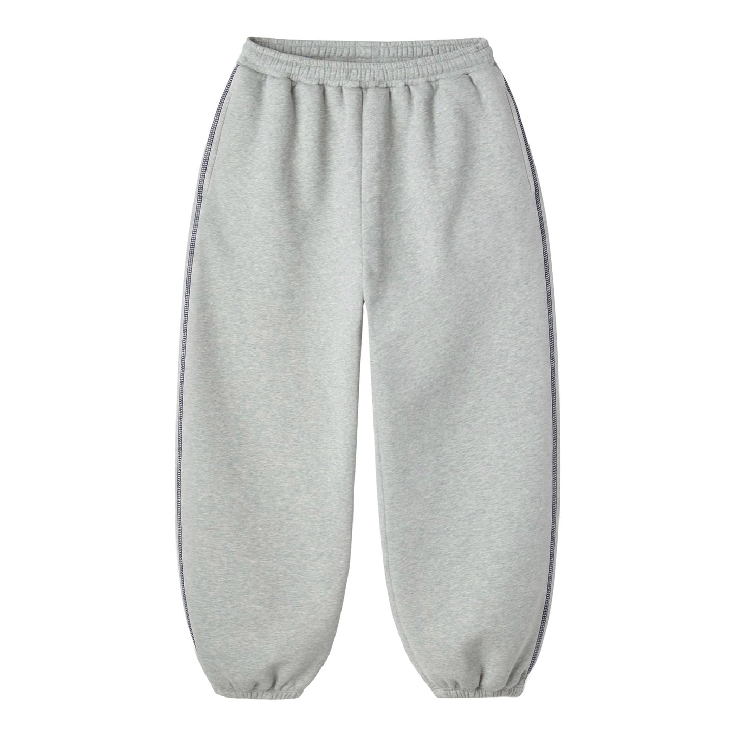 Grey Blank Scrunch Sweatpants